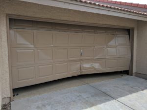 crash into garage door repair